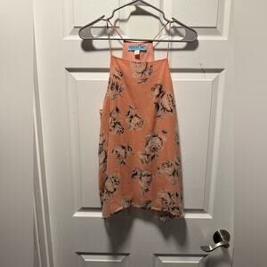 Boutique Plush Pink Floral Blouse Large